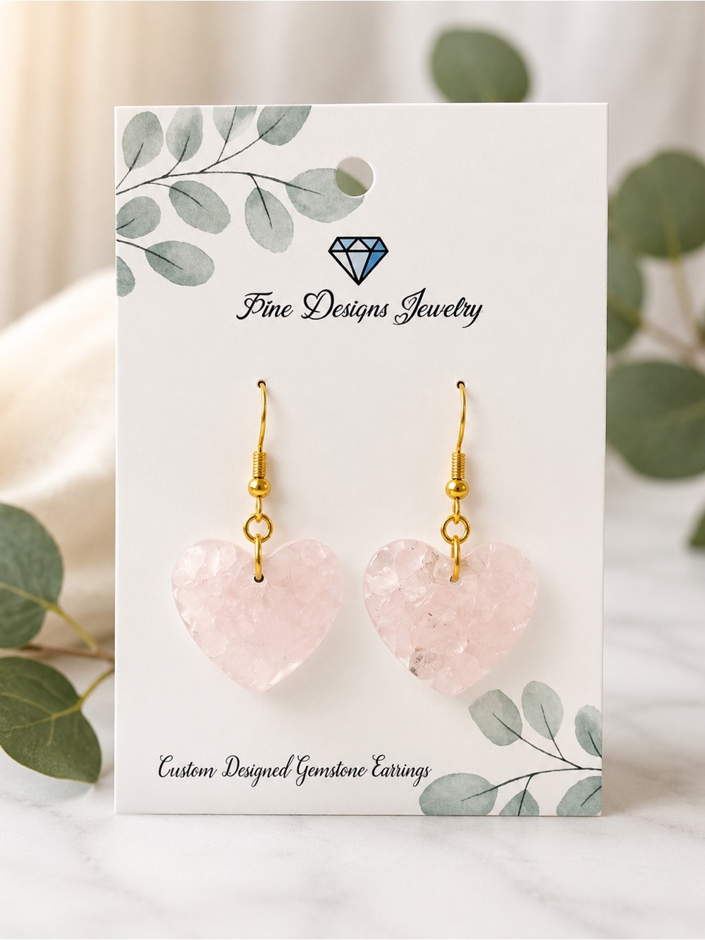 Rose Quartz Earrings